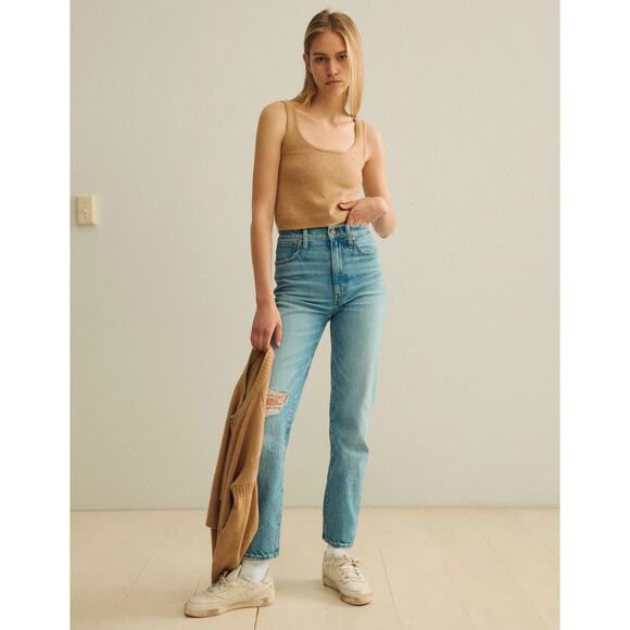 Madewell The Perfect Vintage Straight Jean in Reinhart Wash Size 28 - Picture 1 of 12
